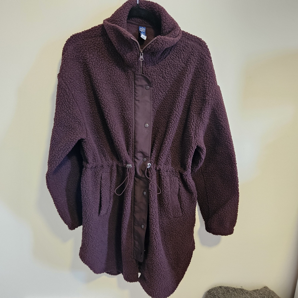 Women's Cozy Fleece Jacket in Deep Purple
